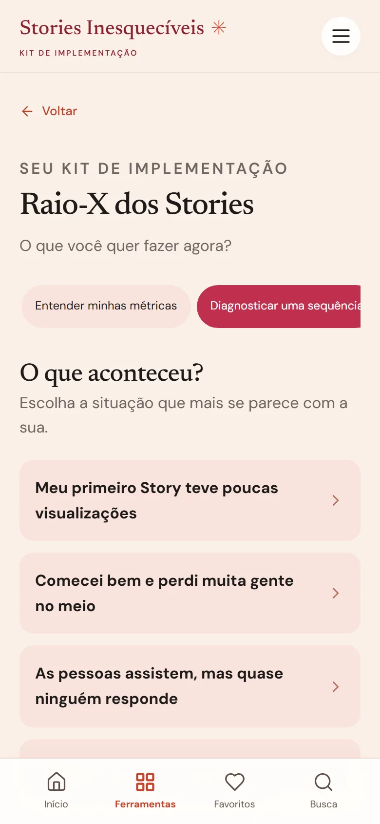 Tela do Raio-X dos Stories: o que aconteceu?